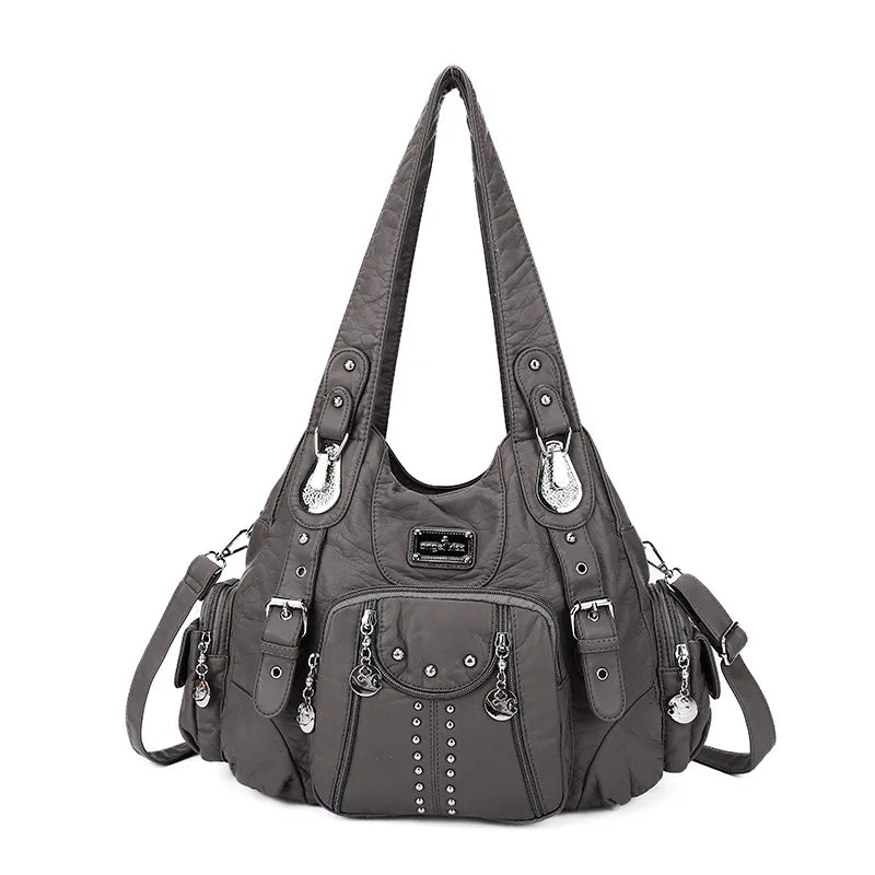 Fashion Handbags Women Shoulder Bags PU Leather Handbag Female Satchel Big-capacity Shoulder Purse Bag Bolsa Feminina
