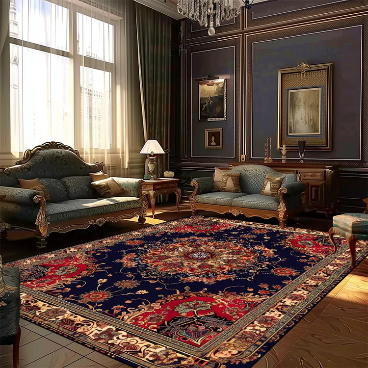 Persian Style Rugs for Living Room Decoration Carpet Large Area Bedroom Anti-slip Floor Mat Washable Lounge Rug Customized Size