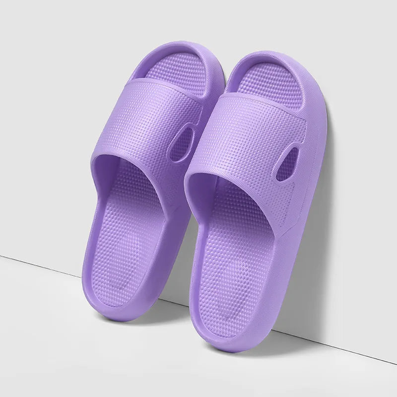 Thick Platform Cloud Slippers EVA Soft Sole Pillow Slides Summer Beach Flip Flops Women Non Slip Bathroom Home Slippers