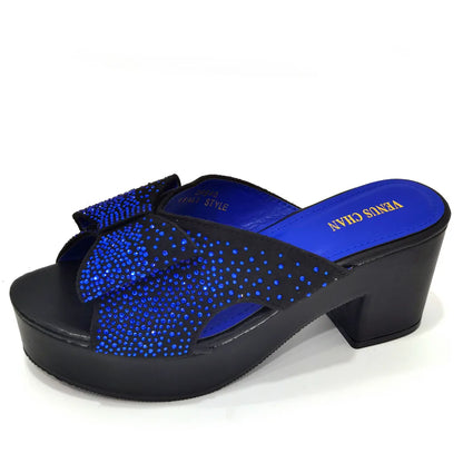 2023 Fashion Women Summer Autumn Skid-proof Square Toe Shoes  Heels Italian Woman Wedding for Party Shoes