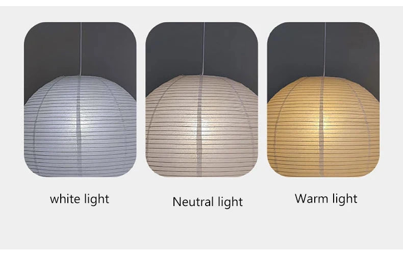 Nordic Wabi Sabi Wind Rice Paper Led Pendant Lights Living Room Bedroom Bedside Lamp Duplex Loft Clothing Store Decor Chandelier