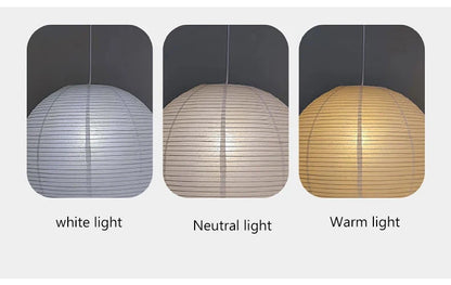 Nordic Wabi Sabi Wind Rice Paper Led Pendant Lights Living Room Bedroom Bedside Lamp Duplex Loft Clothing Store Decor Chandelier