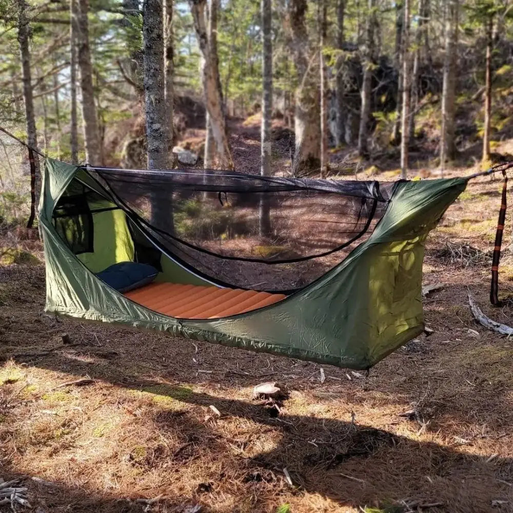 200x80cm Mosquito Net Hammock Sunshade Canopy Rainproof Outdoor Camping Shelter with Mosquito Net Portable Swing Hammock