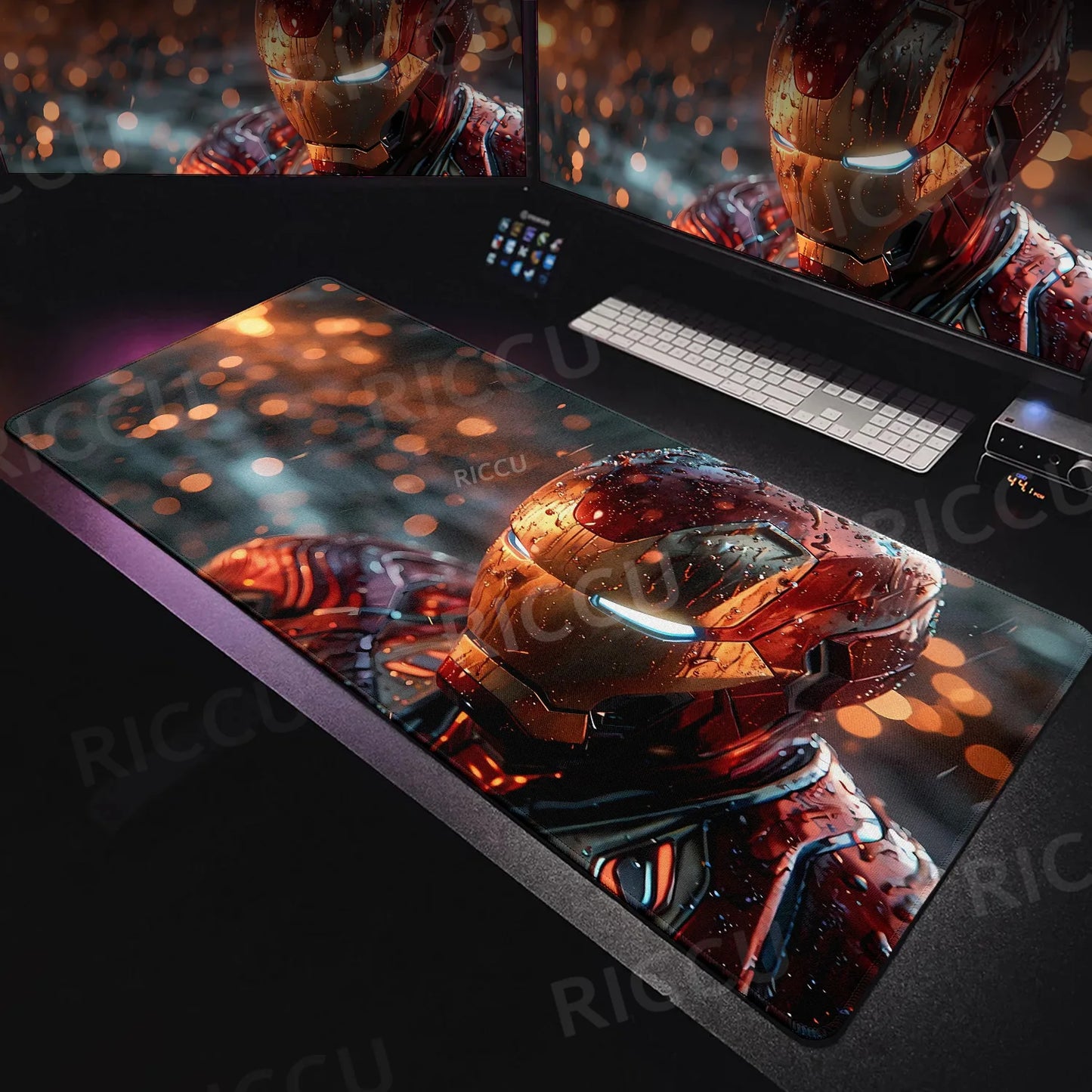 Lager I-Iron Man Mouse Pad Anime Hero Gamer Cabinet PC Gaming Non-slip Carpet Accessories Office Home Keyboard Computer Desk Mat