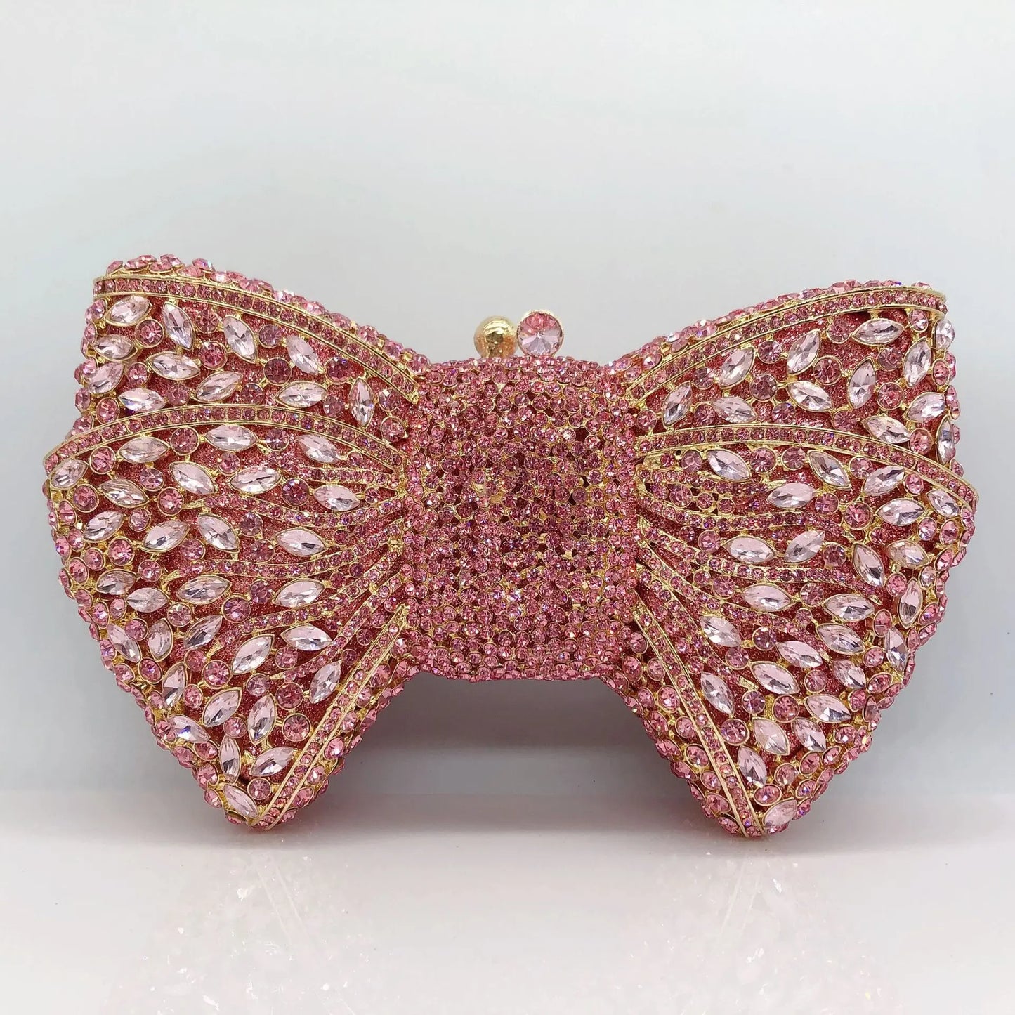 Newest Rhinestone Green/Black Clutch Purse Bow Luxury Diamond Women Red Evening Clutches Bags Wedding Bridal Bag Stones Handbags