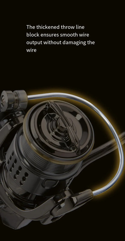 2026 New Spinning Fishing Reel All Metal 5.2:1 Speed ratio Max Drag 15KG Left/Right Interchangeable Suitable Any Body of Water