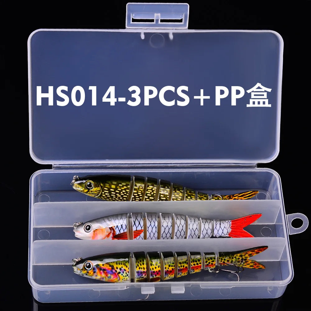 Fishing gear store multi-section fish Luya bait 13.5CM/19g hard bait, bionic bait fishing gear directly from the manufacturer
