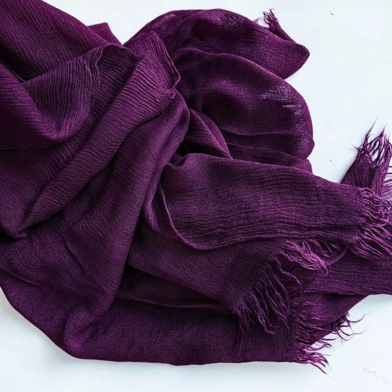 60 Color Cotton Crepe Shawl Headwraps Fashion Scarf Hijab For Women Veil Muslim Islam Hijab Cap Scarf For Muslim Shawl 200*90CM