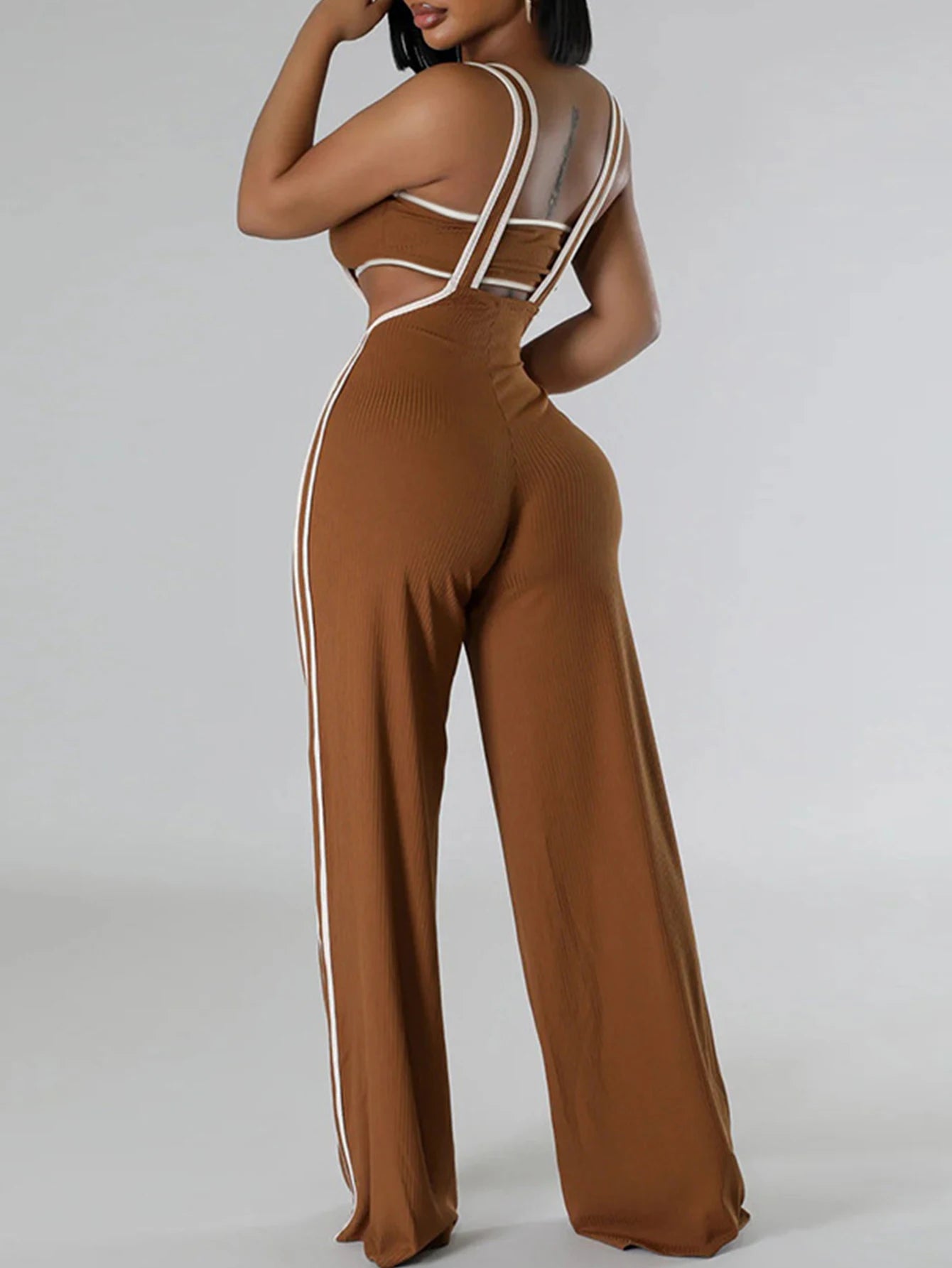 Sexy jumpsuit women pants summer casual Pants set jumpsuits Wide leg pants body party club outfits bodysuit Two pieces overalls
