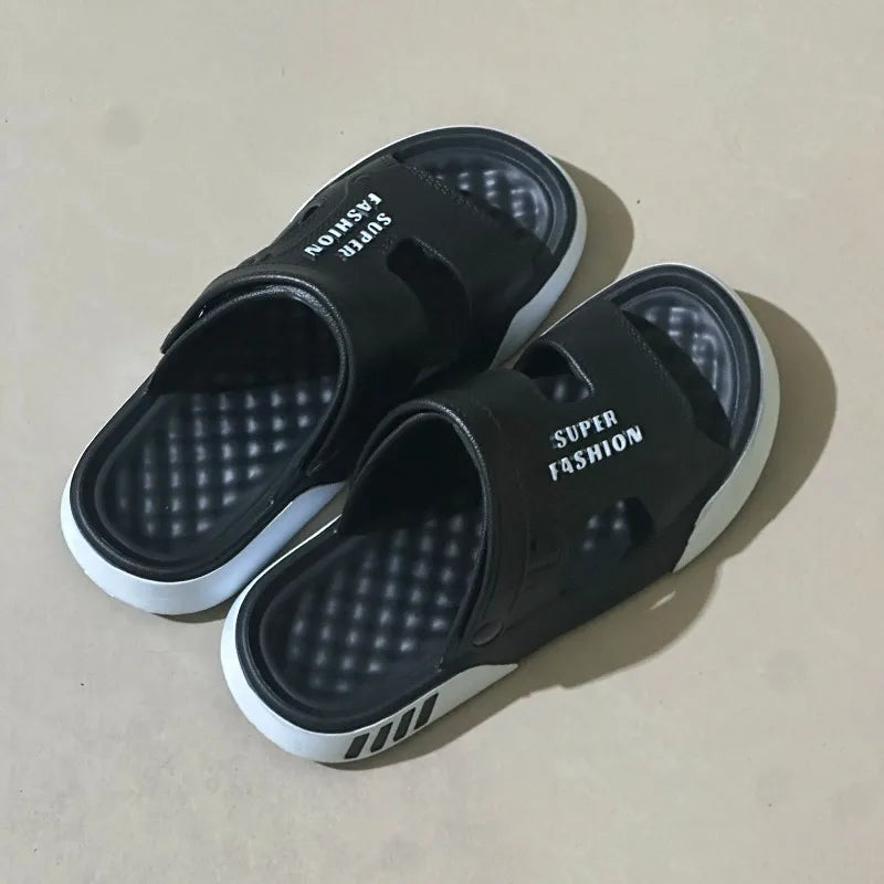 Men's Summer EVA Slippers Soft Thick Sole Sandals Indoor Outdoor Walking Beach Shoes Home House Slippers for Men