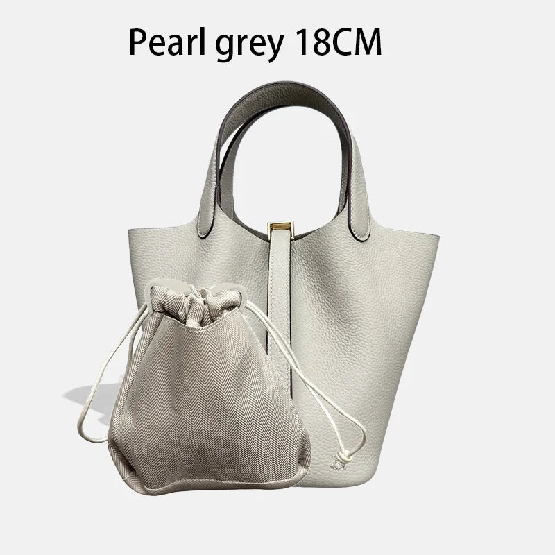 Women Bags Handbags Bucket Bag 18/22 Big Small Fashion Tote Bag Genuine Leather Luxury Quality Designers Lady Hand Bags