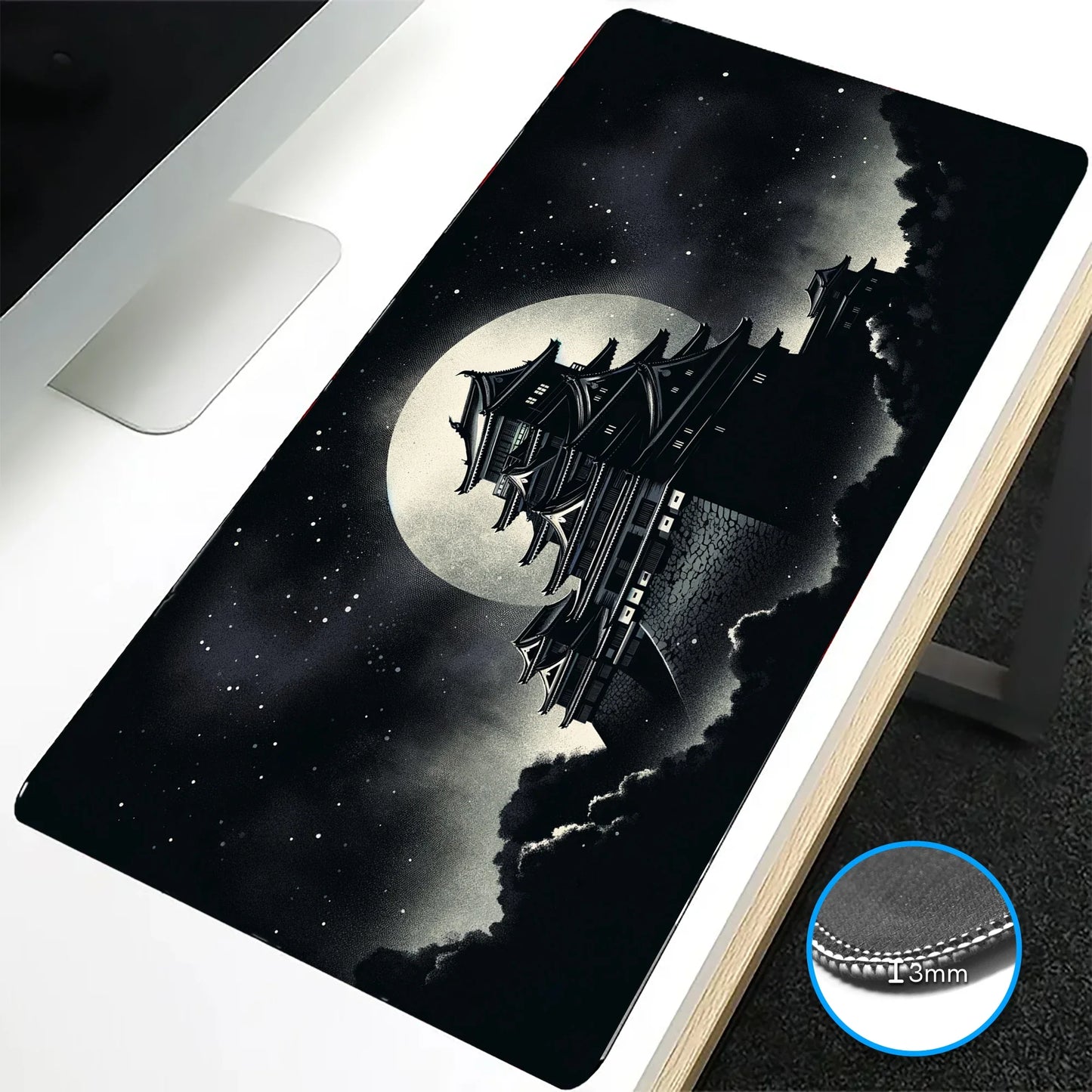 VIKAMA Large Mouse Pad Great Wave off Kanagawa Design Non-Slip Gaming Desk Mat for Office And Gaming Desktop Decoration