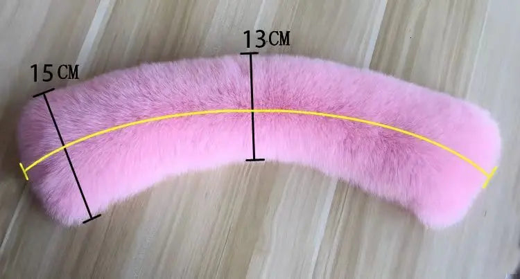 Natural Fox Fur Collar Removable Real Fur Square Collar for Coat Fashion Accessory for Women down Jacket Large Scarf Scarves