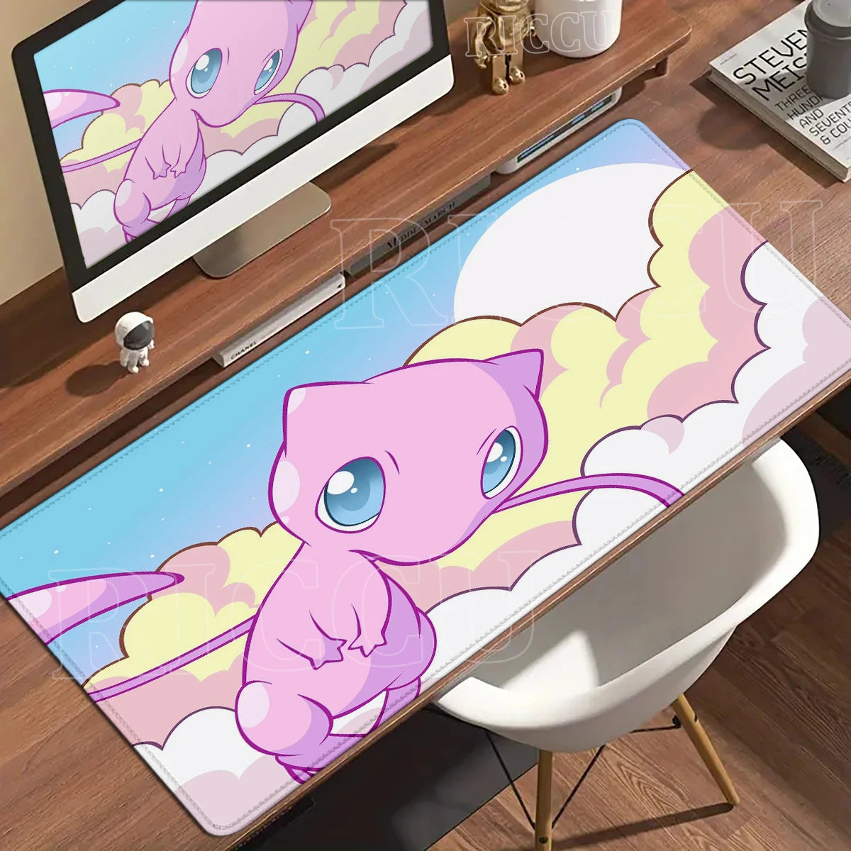 Gaming Mouse Pad Large Rubber Keyboard Desk Mat Anti-slip Gamer Playmat Laptop PC Accessories Carpet Mewtwo P-Pokemon Mousepad