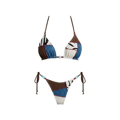 Micro Bikinis 2026 Sexy Women Swimsuit Swimwear Female Thong Bikini Set Biquini Bathing Suit Print Swimming Suits Beachwear