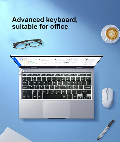 Portable 2 in 1 Touch Screen Notebook Intel i7-8500Y Windows 11 Tablet PC Computer 8GB RAM 1TB SSD 360° Flip 11.6" Study Laptop