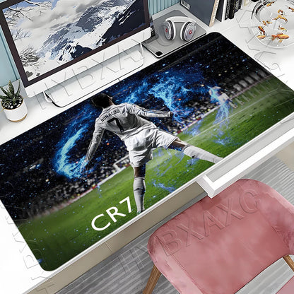 CR7 Football Star R-Ronaldo Mouse Pad Cartoon Lockedge Large Gaming Pad Computer Gamer Keyboard Mat Desk Mousepad PC Desk Pad