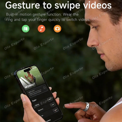 Incoming Call Vibration Alerts Smart Ring 2026 Gesture To Swipe Videos Messages Alarms Vibration Health Monitoring Smartring NEW