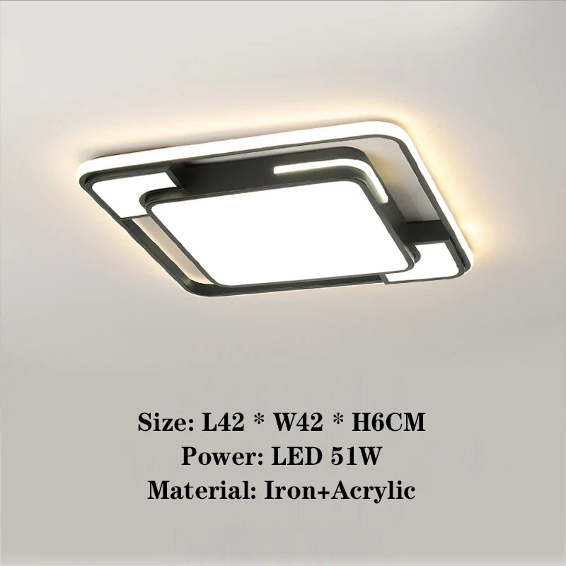 Living Room LED Ceiling Lamp Modern Simple Bedroom Room Dining Light Nordic Lustre Home Decoration Interior Lighting Chandelier