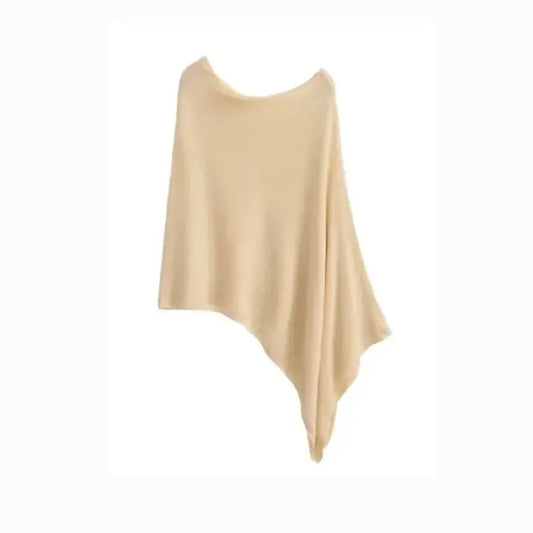 Trendy Loose Irregular Cape Shawl Thin Sun Protection Shawls Ice Silk Sunscreen Scarf