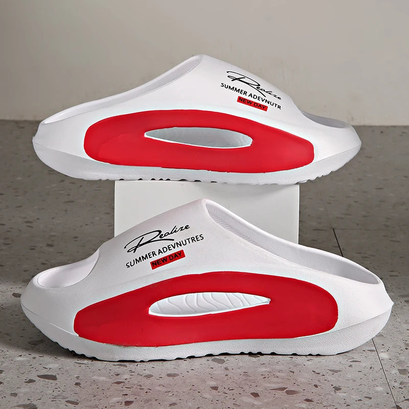 Men's Slippers EVA Non-slip Slides Fashion Slippers Comfortable Men's Slides Summer Casual Sandals Outdoor Indoor Shoes Big Size