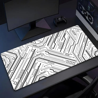 Black Circuit Board Pattern Mouse Pad High Quality Natural Rubber Mouse Pad The Most Professional Washable Laptop Mouse Pad