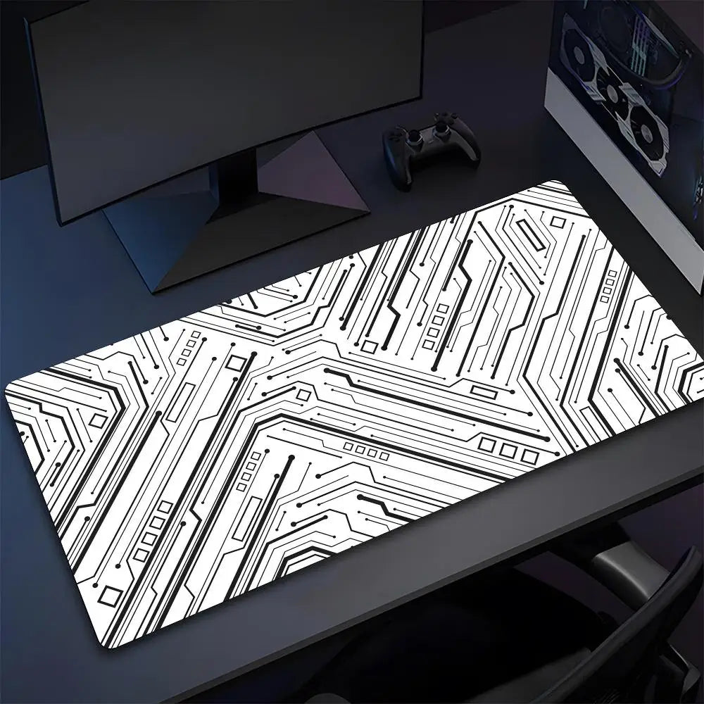 Black Circuit Board Pattern Mouse Pad High Quality Natural Rubber Mouse Pad The Most Professional Washable Laptop Mouse Pad