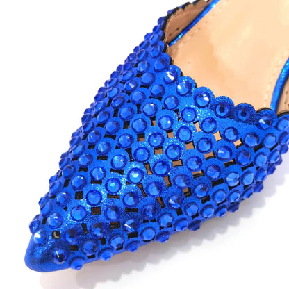 Fashion Summer 2023 Beads Decorated Muffin Bottom Sandals Wear Comfortable And Versatile Elegant Ladies Shoes And Bag Set