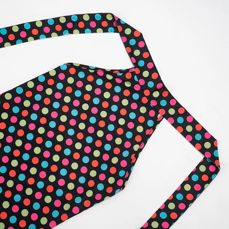FAGADOER Fashion Color Dot Printing Bodycon Jumpsuits Woman Halter Sleeveless Backless Rompers Female Streetwear Overalls 2026