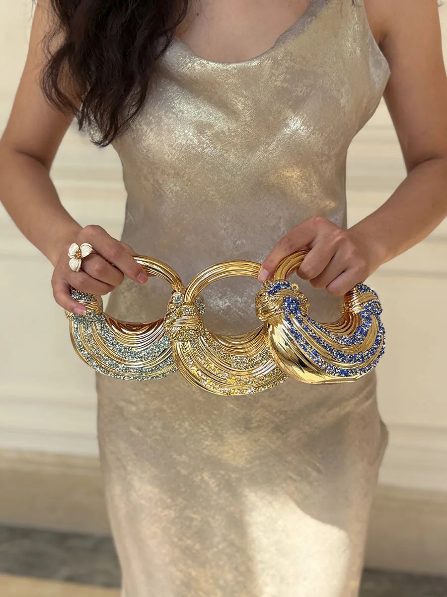 2026 new Ladies' Evening Dress Acrylic Premium Noodle Bag Diamond Decorations Fashionable Banquet Chain Evening Dress Bag