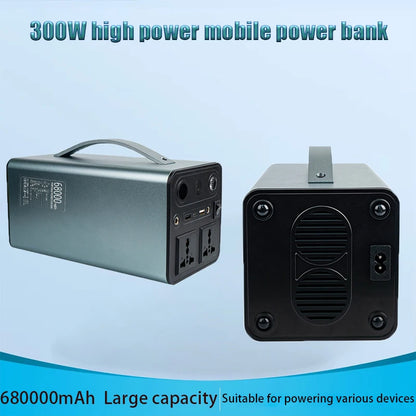 68000mAh 110V/220V 300W Portable Power Station Powerful Emergency Power Supply Outdoor Camping External Spare Battery For Laptop
