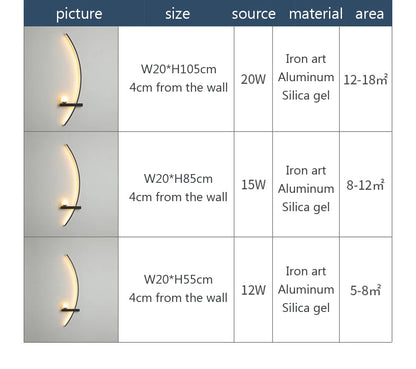 LED Wall Lamp 55/105CM Smart Remote Control Left Right Lighting Wall Sconces Bedroom Bedside Living Room Home Led Lights Lustre