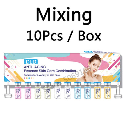 5ml Hyaluronic Acid Peptide Facial Serum BB Cream Glow Ampoule Kit Niacinamide Moisturizing Hydration Skin Rejuvenation Beauty
