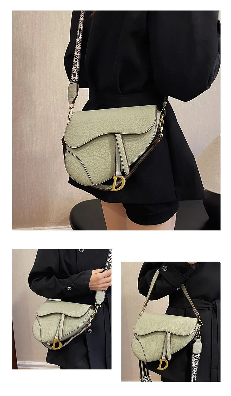 IMJK 24*20*6cm Hot Selling Light Luxury Underarm Saddle Bag, New Niche Design, Casual Shoulder Crossbody Bag Bags