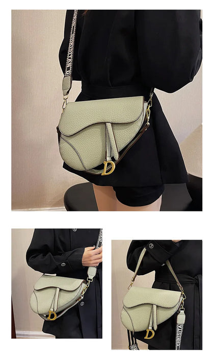 IMJK 24*20*6cm Hot Selling Light Luxury Underarm Saddle Bag, New Niche Design, Casual Shoulder Crossbody Bag Bags