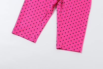 Weird Puss Sexy Backless Rompers Woman Polka Dot Print Bandage Halter Sleeveless Skinny Peach Hip High Street Fashion Playsuits