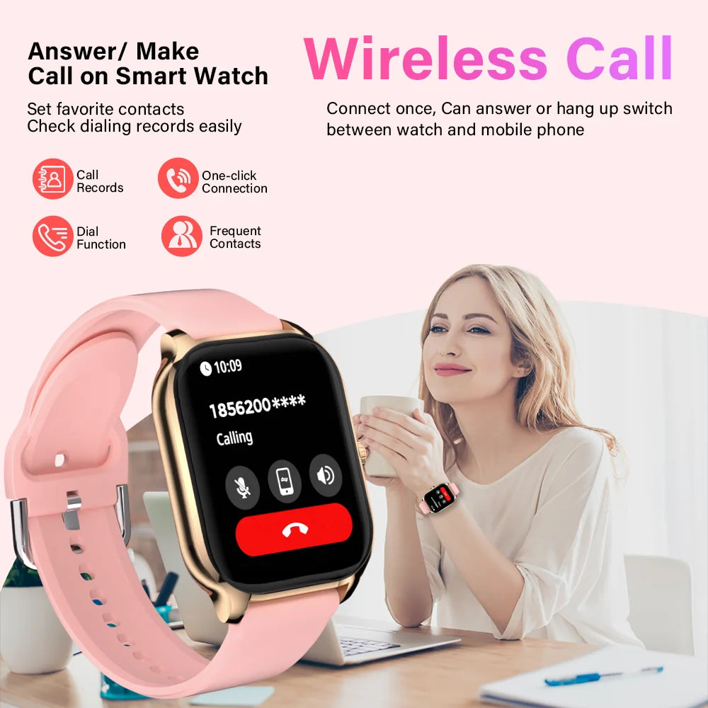 LAXASFIT H9 Smart Watch Men Women Sports Fitness Tracker 2.01 inch HD Screen Bluetooth Talking Smart Watch For Android IOS