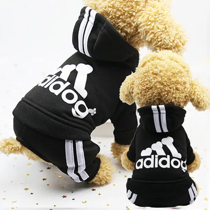 Four Legged Pet Dog Hoodie   Puppy Jumpsuit Letters Overalls for Small Medium Dogs Pomeranian Pajamas Winter Dog Jumpsuit
