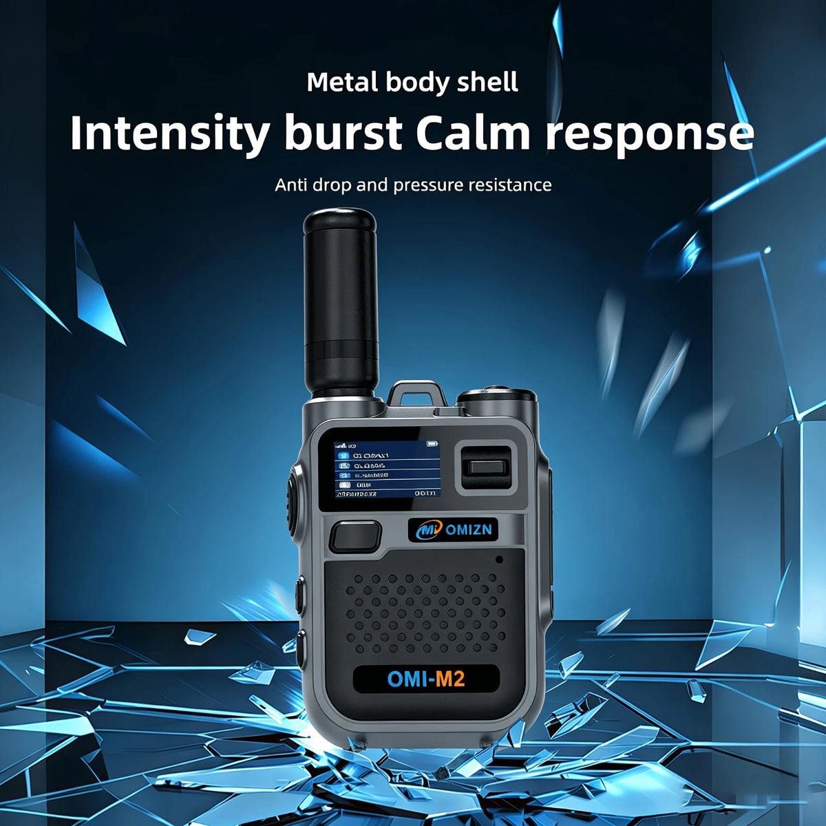 OMIZN Walkie Talkie 5000 KM Network Radio Long Range Professional 4G Camping LED Lighting Rechargeable Hiking and Camping M2