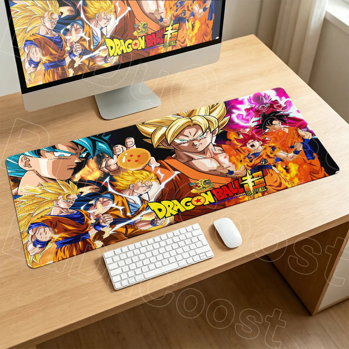 Anime Gaming Anti-slip Mousepad 300x600mm Computer Gamer Carpet Gift Dragon Ball Vegeta Lock Edge Deskmat XL Laptop Keyboard Rug