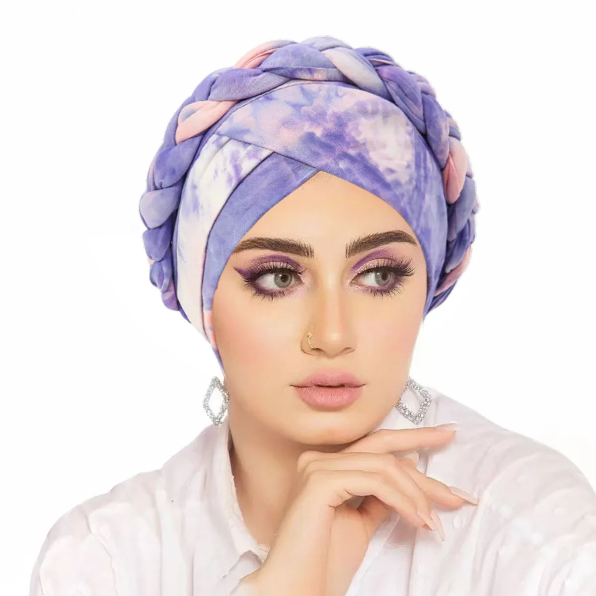 2026 New Head Scarf for Muslim Women Print Braid Turban Bonnet Hijab Caps Inner Hijabs Femme Musulman Arab Wrap Turbantes