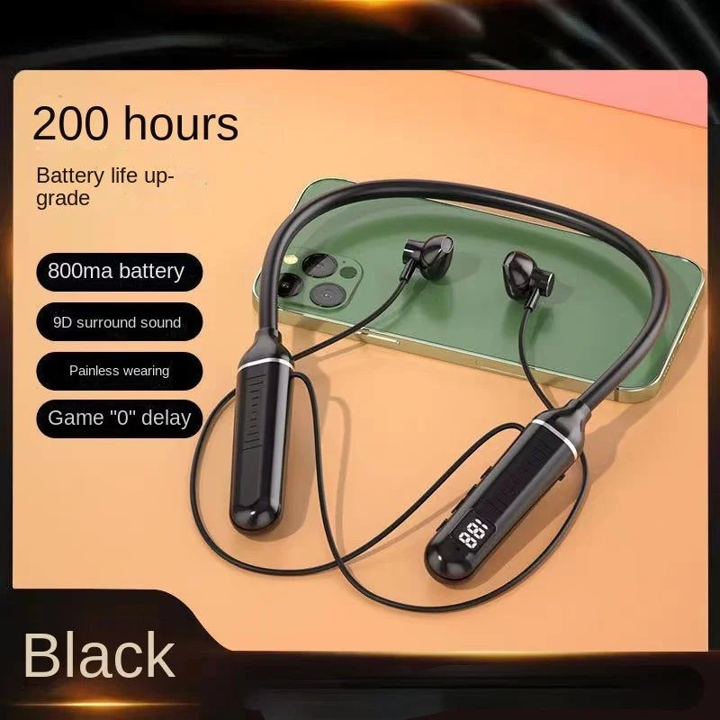 200H Music Time TWS Magnetic Wireless Headphone Neckband Bluetooth 5.2 Earphone headset Sport Waterproof Earbud MP3 player w MiC
