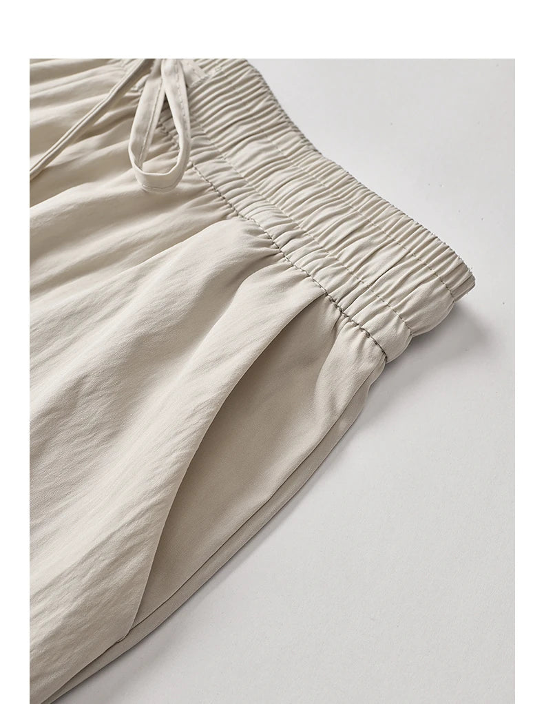 TOYOUTH Women's Wrinkle-Resistant Wide Leg Pants 2026 Summer New Straight Cut Bud Trousers, Travel Friendly