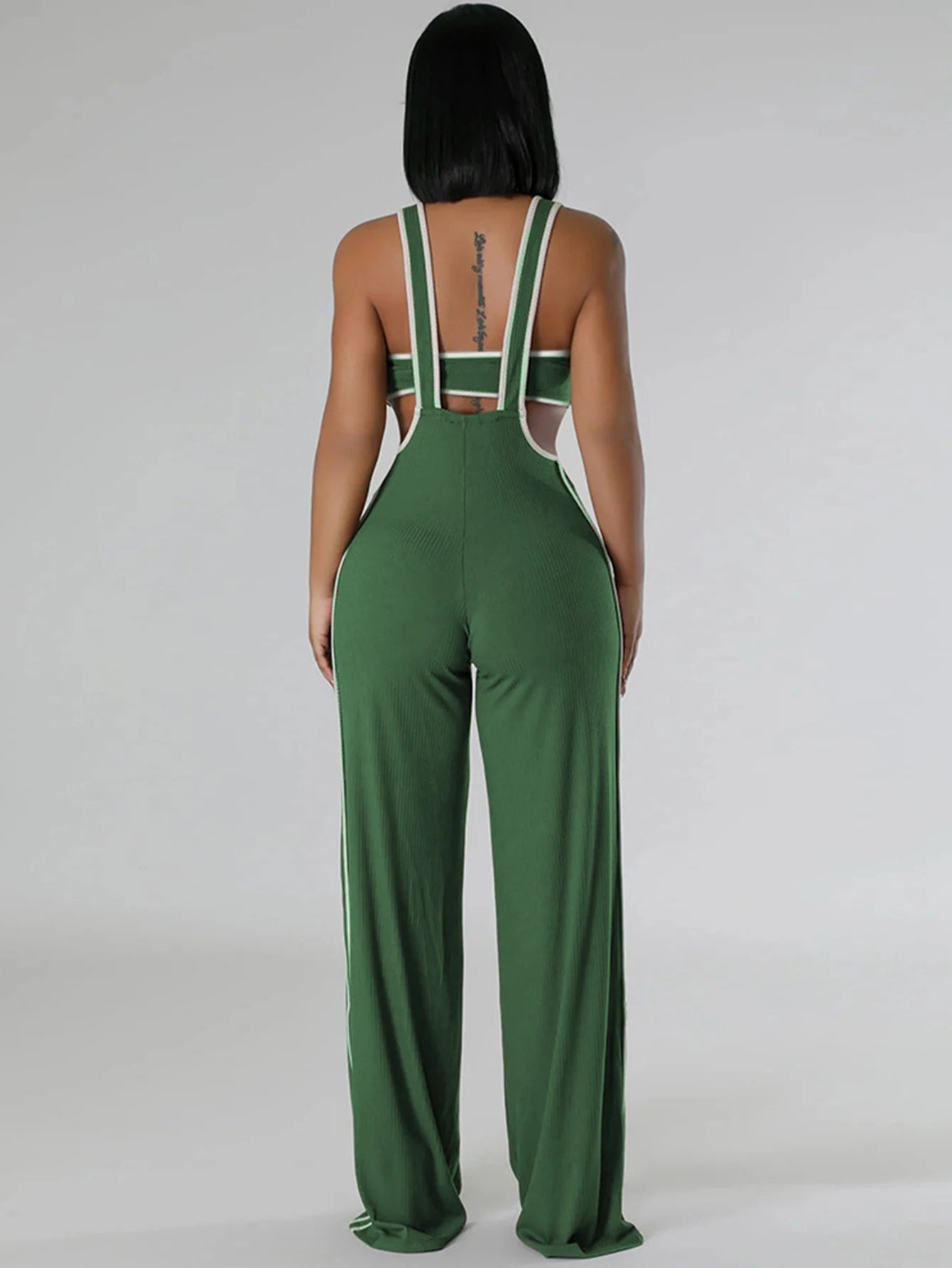 Sexy jumpsuit women pants summer casual Pants set jumpsuits Wide leg pants body party club outfits bodysuit Two pieces overalls