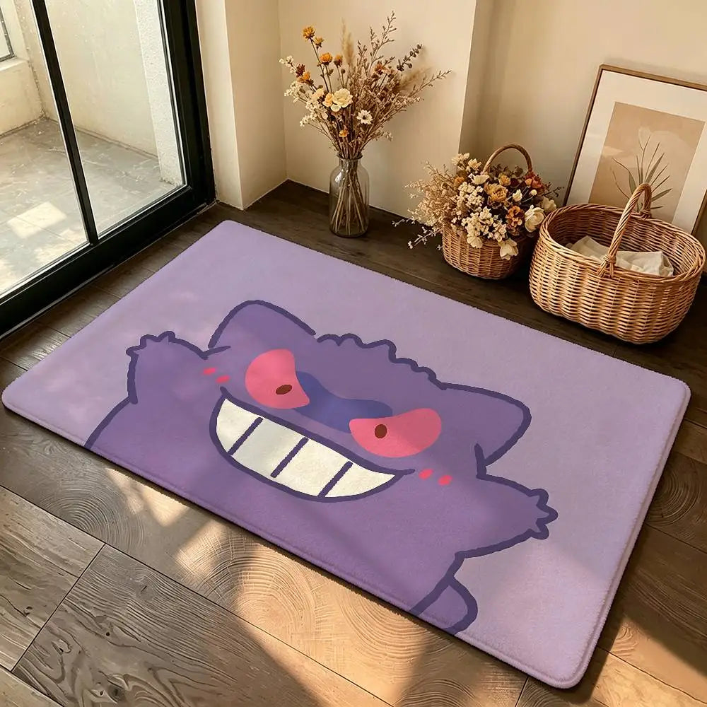 Anime Cute G-Gengar Carpet Bathroom Anti-slip Mat Door Mat Home Decoration Mat Entrance Door Mat Scratch-resistant Door Mat