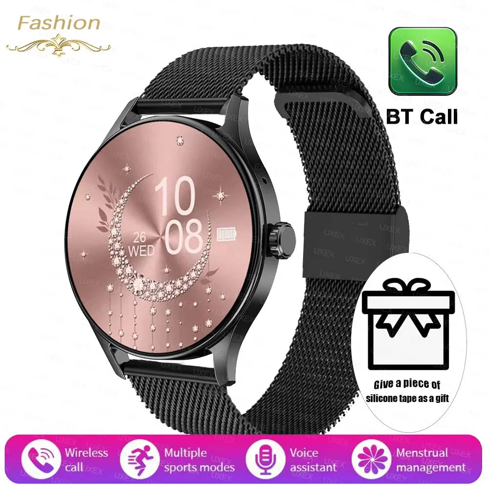 2026 New Smart Watch Women Men Bluetooth Call Sports Fitness Watches Heart Rate Health Monitor Smartwatch Ladies For Android iOS