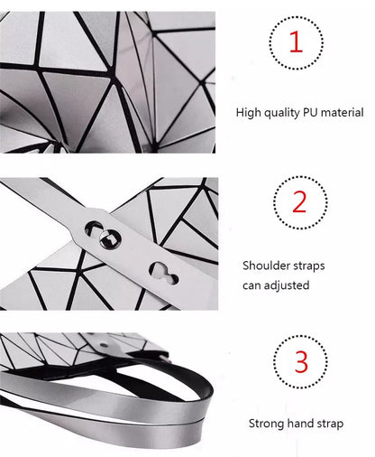 New Silver Handbags Bags For Women 2026 Summer Large Tote Bag Ladies Geometric Messenger Shoulder Bag Beach Luxury Designer