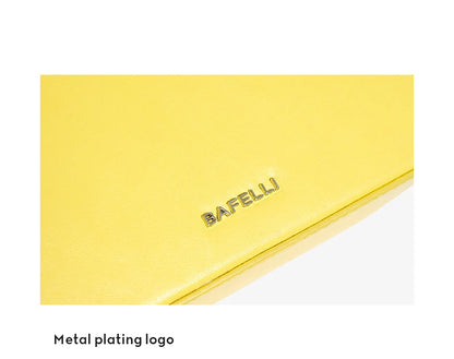 BAFELLI 2026 BAGS FOR WOMEN'S HANDBAG FASHION TREND BOXY LUXURY DESIGNER BRAND GENUINE LEATHER ORIGINAL FLAP PURSE EVENING CAT