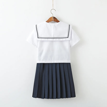 JK Uniform Full Set Basic Spring Shore Gold Two Long-sleeved Japanese Soft Girl Student College Style Sailor Suit