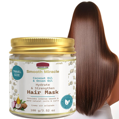 Coconut & Onion Oil Hair Mask - Hydrating & Strengthening Treatment for Smooth, Healthy Curls
